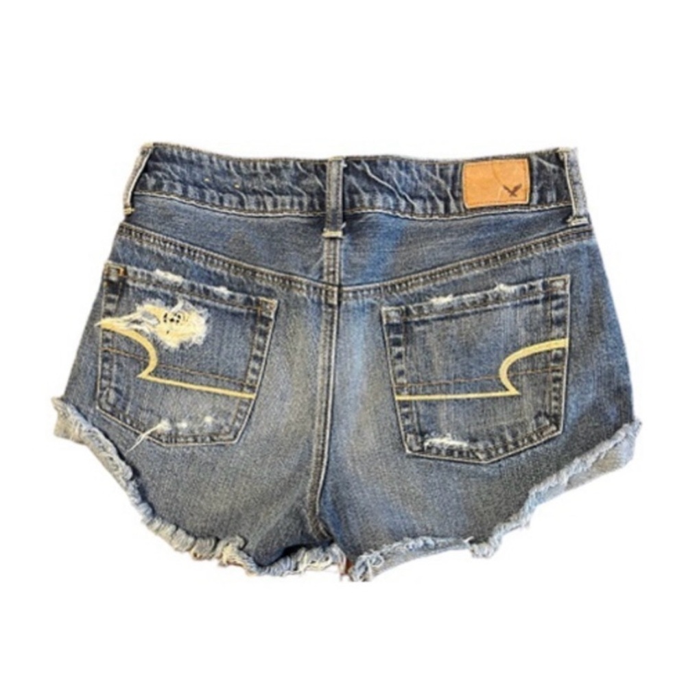 American Eagle Hi-Rise Festival Lace Detail Jean Shorts - Picture 2 of 5